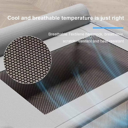 Raised Dog Bed, Cooling Dog Bed, Cooling Breathable Elevated Pet Beds with Headrest