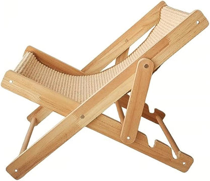 Foldable Sisal Cat Chair - Space-Saving Scratching Lounge for Small Apartments